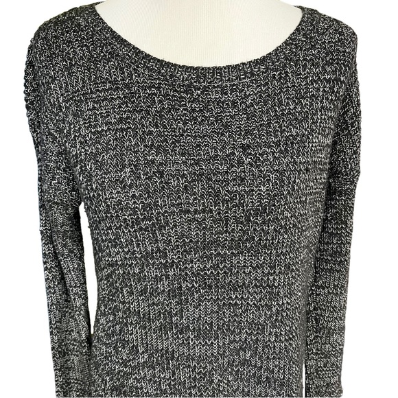 BP. Long Black/White Knit Sweater Pullover Jumper M - Picture 3 of 9